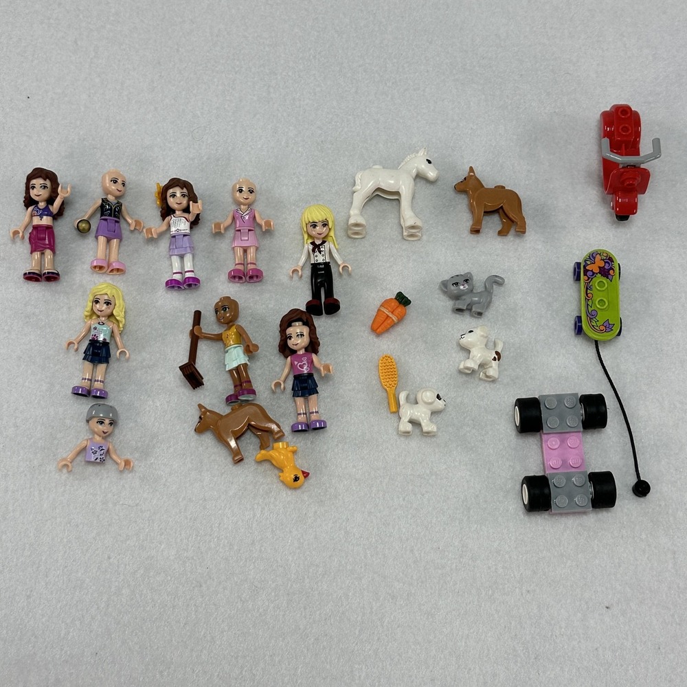 LEGO Friends Mini Doll Figure & Pet Animal Lot Mixed Accessories 2009 Toys